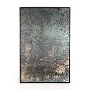 Acid Wash Floor Mirror In Iron Matte Black by FOUR HANDS