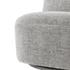 Cortez Fabric Swivel Accent Chair, Seville Gray by New Pacific Direct