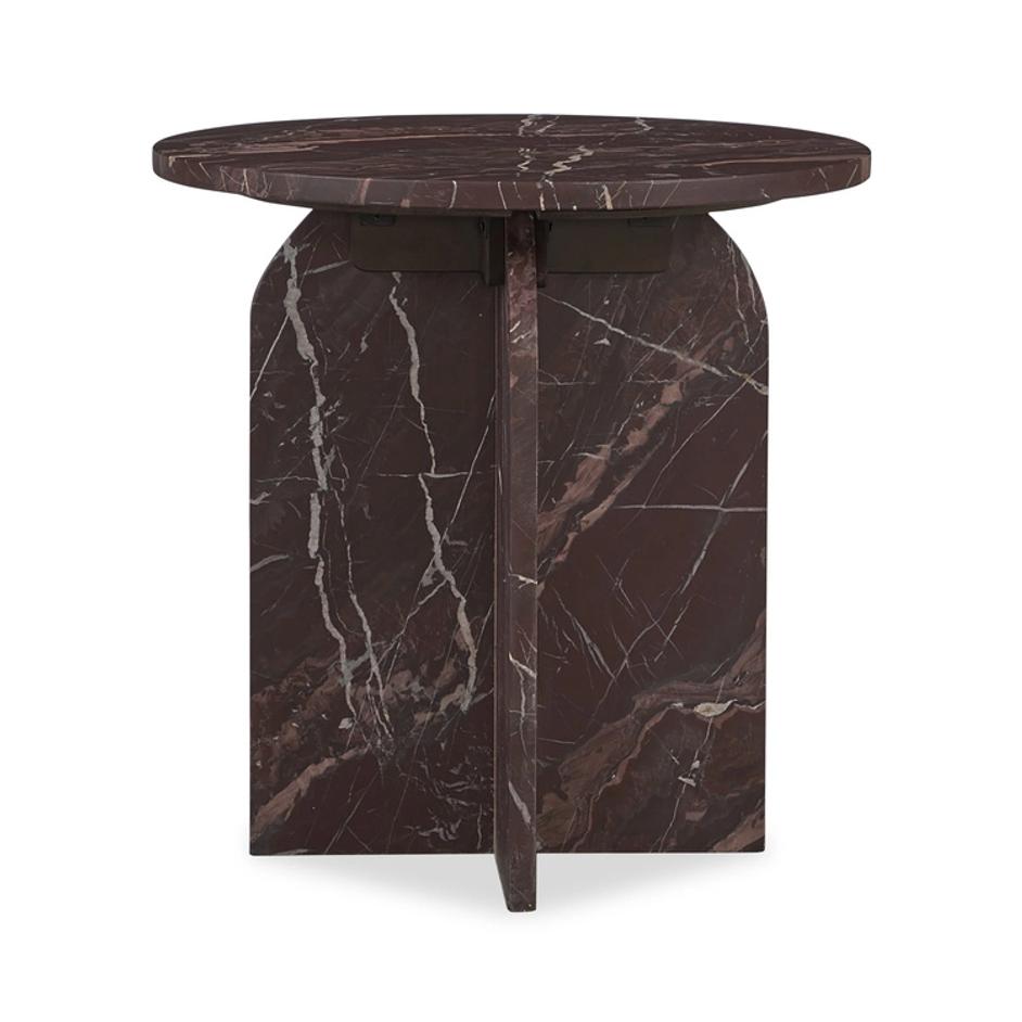 Briley Marble Round Accent Table Small by Classic Home