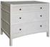 Hampton Mahogany and Veneer Side Table with Brass Pulls in White Wash Finish by Noir Furniture