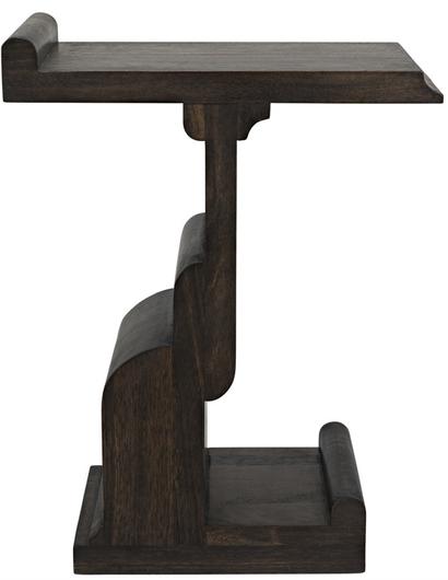 Momo Side Table, Ebony Walnut by Noir Furniture