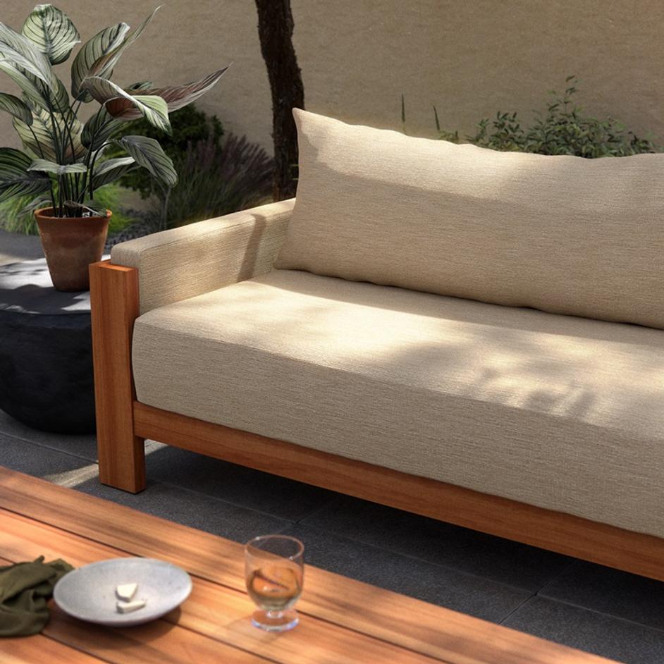 Chapman Outdoor Sofa In 106" In Casa Cream by FOUR HANDS
