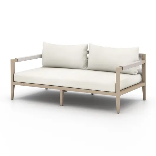 Sherwood Outdoor Sofa 63" In Washed Brown by FOUR HANDS