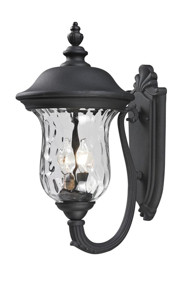 Armstrong Outdoor Wall Light in Black Finish by Z-Lite