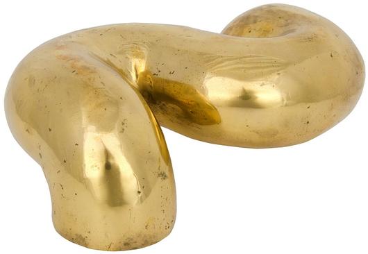 The Snake Metal Alloy Door Handle in Antique Brass Finish by Noir Furniture