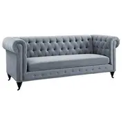Hanny Grey Velvet Sofa by tov furniture