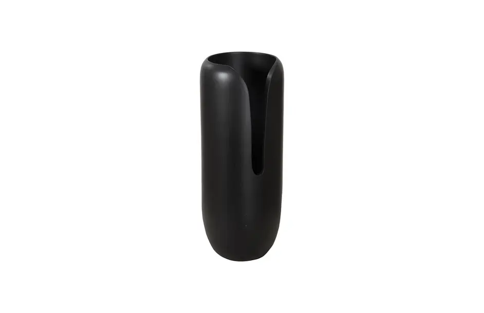 Interval Wood Vase, Black, Medium by PHILLIPS COLLECTION