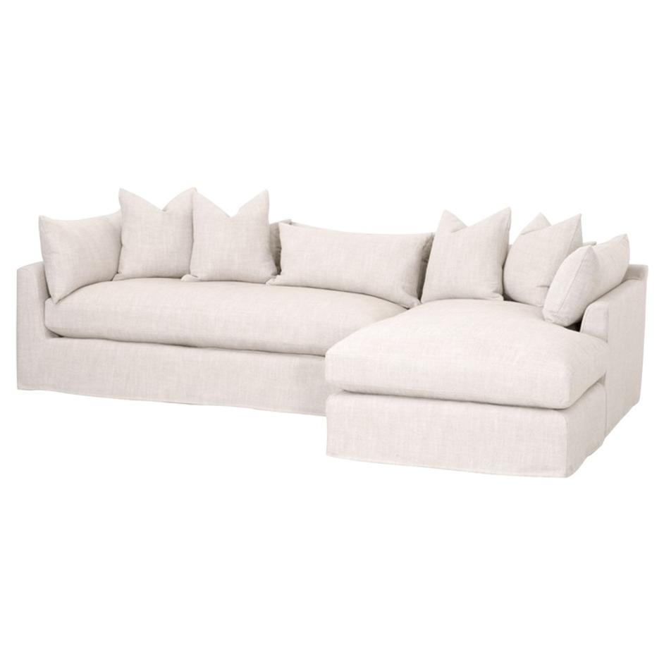 Haven 110" Lounge Slipcover RF Sectional by Essentials For Living