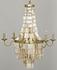 Bijou Chandelier, Antique Brass, Metal and Shells by Noir Furniture