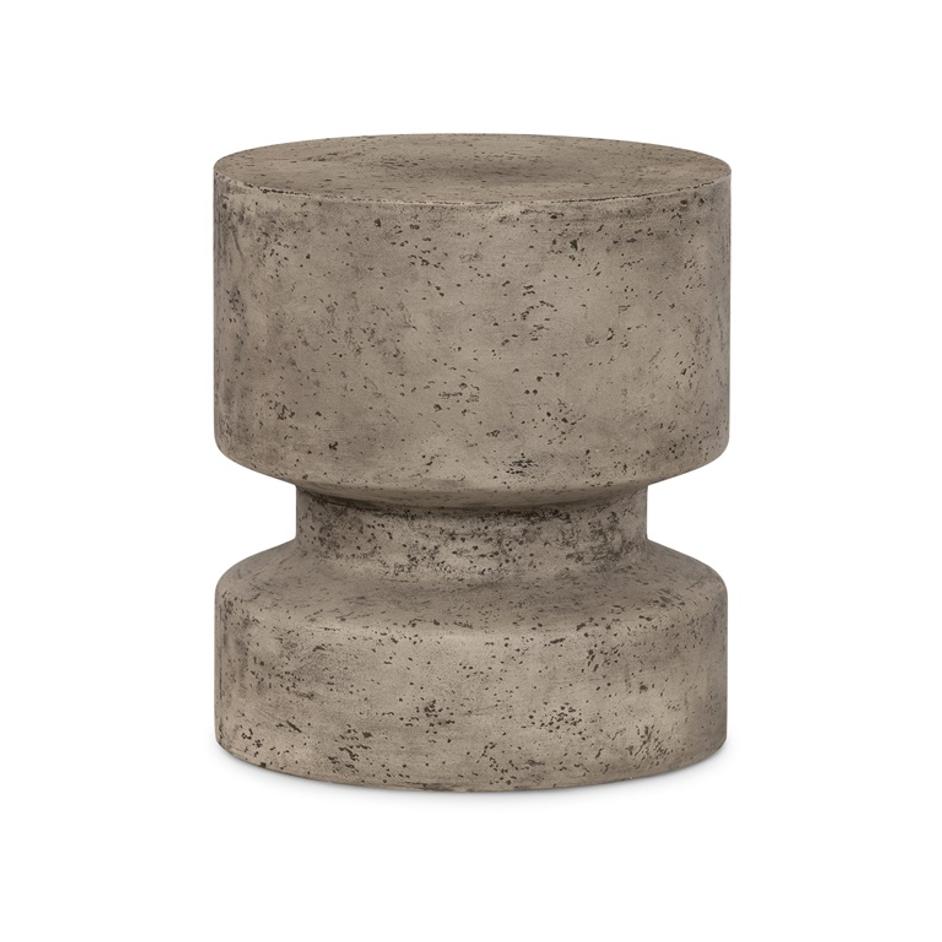 Nahla Outdoor End Table-Graphite by FOUR HANDS