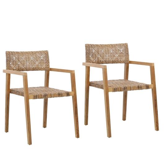 Como Outdoor Dining Chair Set of 2 by Curated Collections