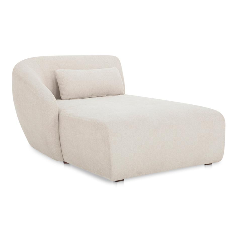 Amelia Left Arm Facing Chaise Warm White by Moes Home