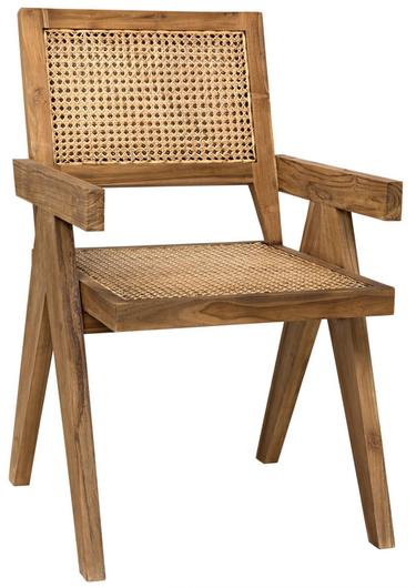 Jude Chair with Caning, Teak by Noir Furniture