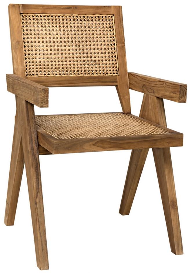 Jude Chair with Caning, Teak by Noir Furniture