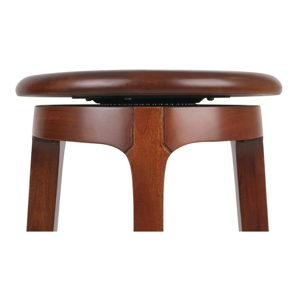 Foxy Swivel Counter Stool, Cinnamon Brown by New Pacific Direct