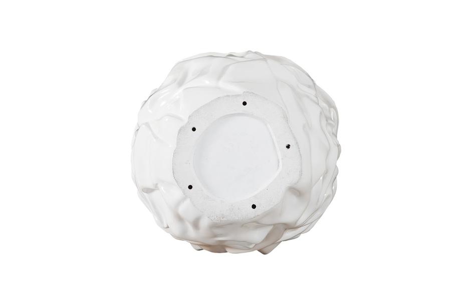 Drape Planter, Gel Coat White by Phillips Collection