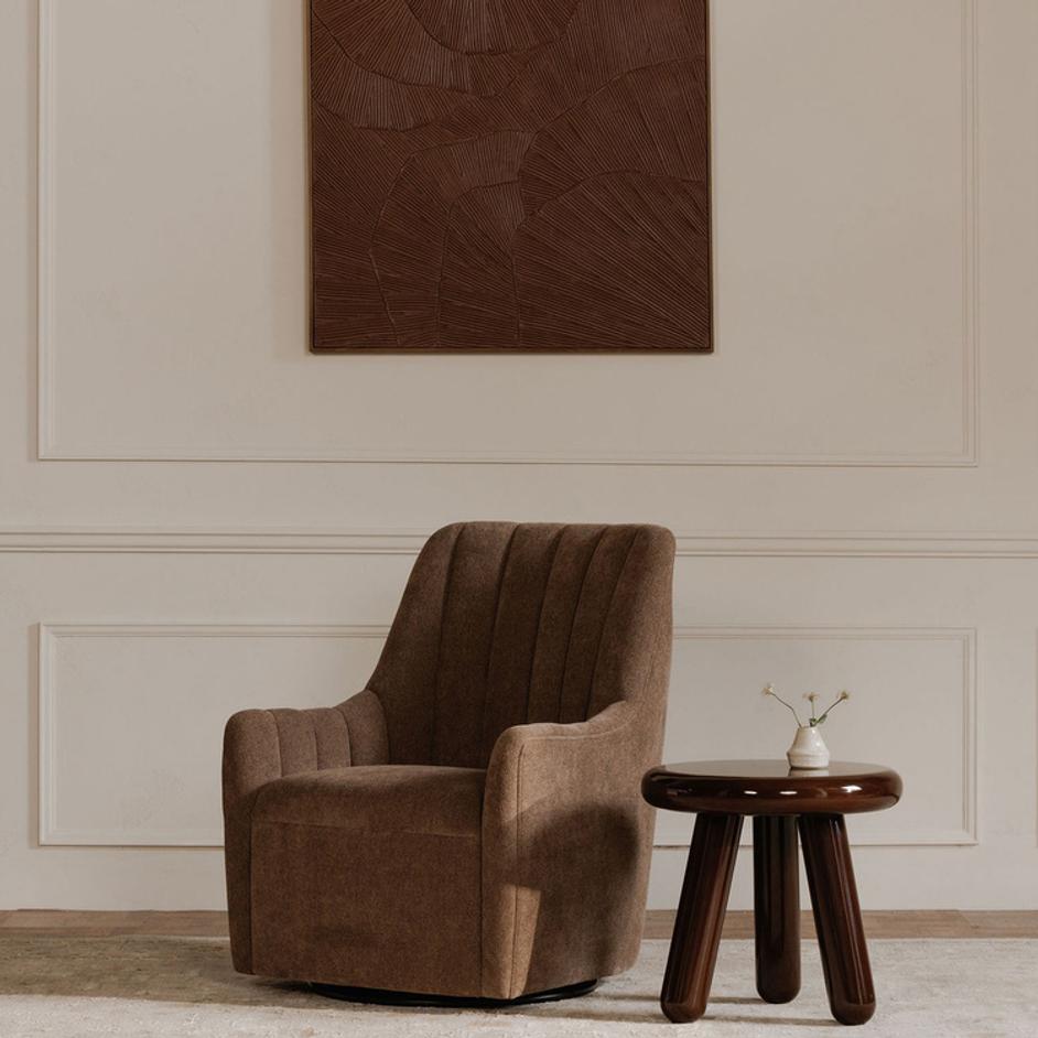 Joy Accent Table Deep Red Lacquer by Moes Home