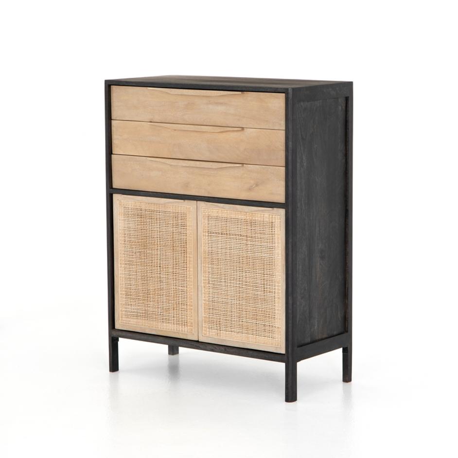 Sydney Tall Dresser in Black Wash by FOUR HANDS