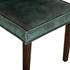 Madison Side Chair Green Velvet, Weathered Teak Legs by Home Trends & Design