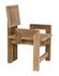 Fatima Teak and Caning Chair with Clear Coat Flat Finish by Noir Furniture