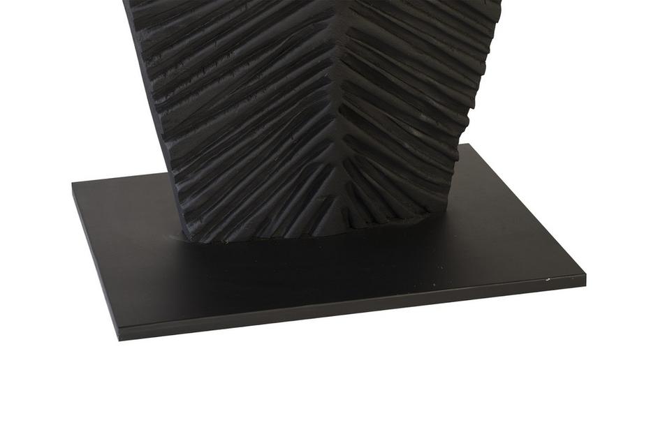  Carved Leaf on Stand, Burnt, Small by PHILLIPS COLLECTION