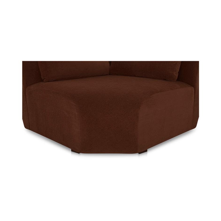 Amelia Corner Chair Chestnut by Moes Home
