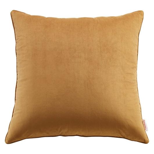 Annabel 24" Performance Velvet Throw Pillow In Cognac by Modway Furniture