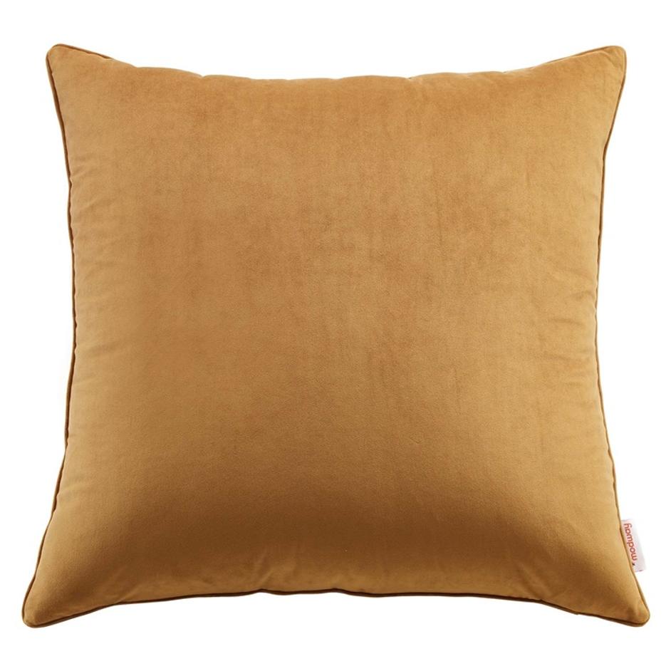 Annabel 24" Performance Velvet Throw Pillow In Cognac by Modway Furniture