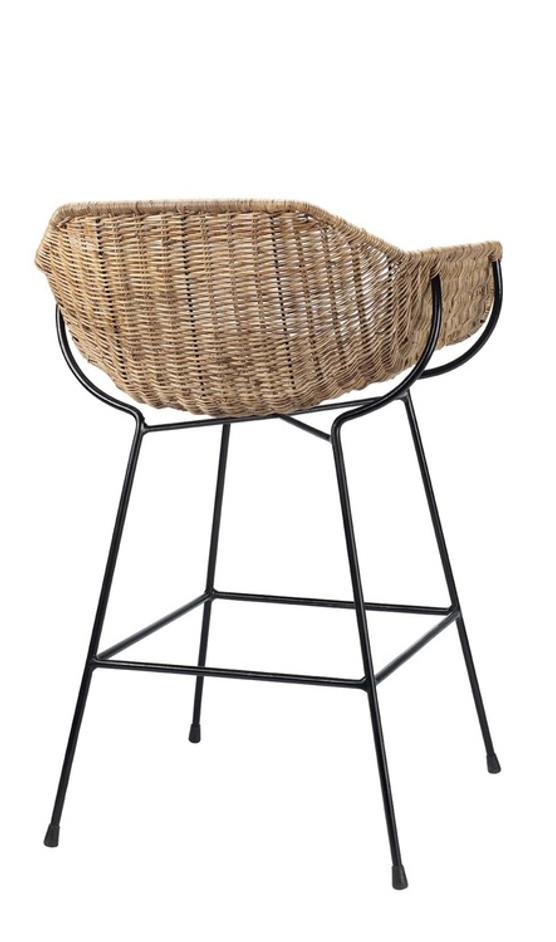 Nusa Rattan Counter Stool by Jamie Young