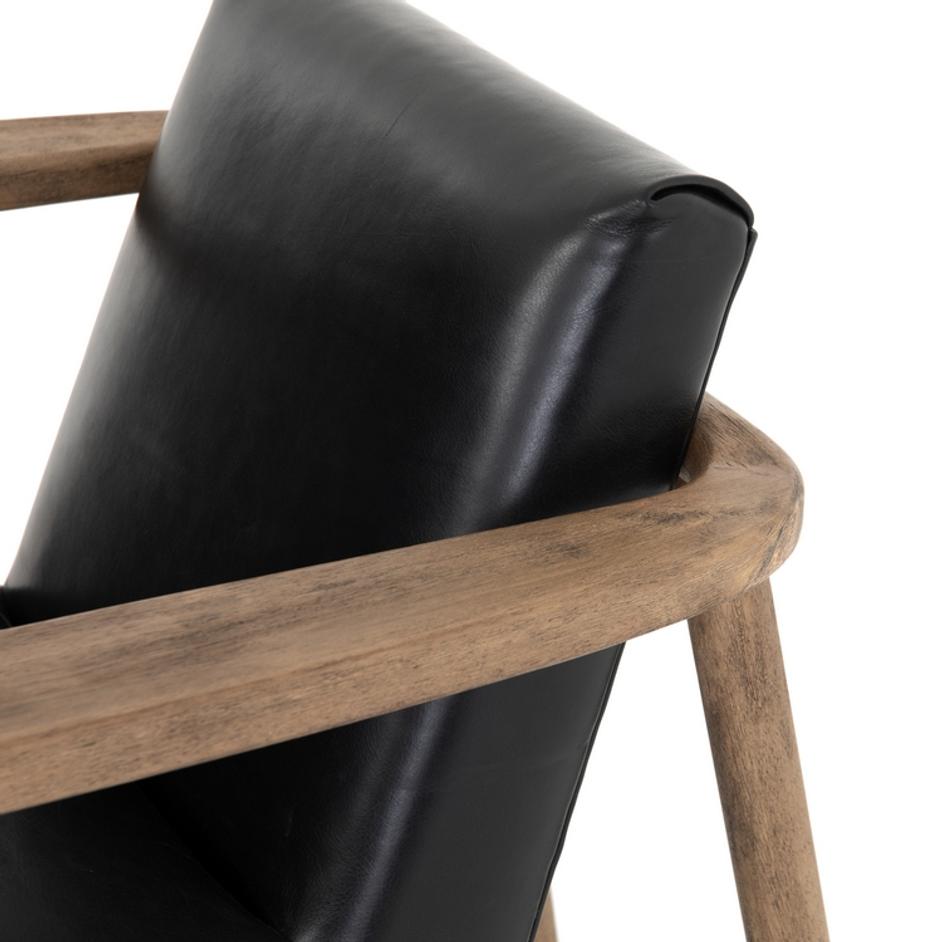 Arnett Chair In Dakota Black by FOUR HANDS