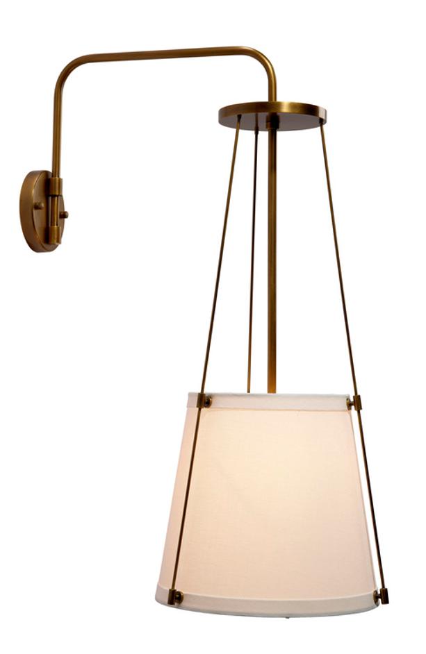  California 1-Light Wall Sconce, Antique Brass by Jamie Young