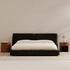 Zeppelin King Bed Heather Black by Moes Home