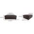 Form Ottoman Espresso Brown Leather by Moes Home