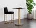 MONACO BAR TABLE - GOLD - GREY MARBLE / CHARCOAL GREY by Sunpan