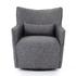 Kimble Swivel Chair-Bristol Charcoal by FOUR HANDS