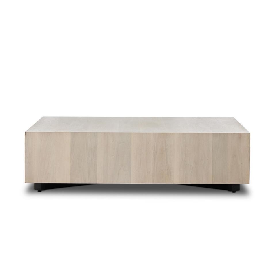 Hudson Large Square Coffee Table - Ashen Walnut by Four Hands