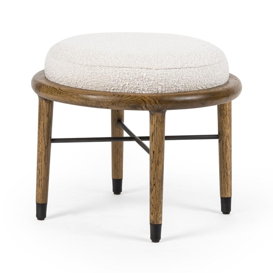Petra Ottoman In 21" In Knoll Natural by FOUR HANDS
