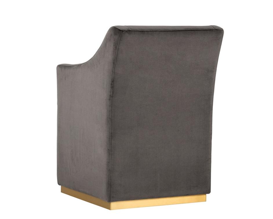 Zane Wheeled Lounge Chair - Piccolo Pebble by Sunpan