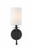 Ella 1 Light Wall Sconce in Matte Black Finish by Z-Lite