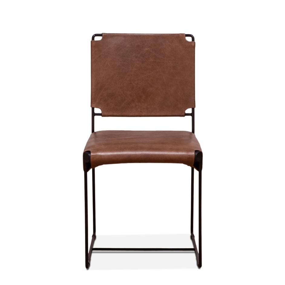 New York Dining Chair Tobacco leather by Home Trends & Design
