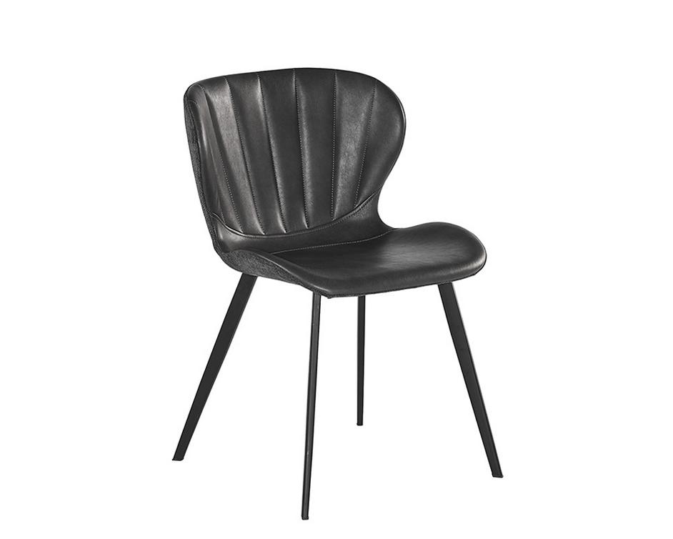 Arabella Dining Chair - Bravo Portabella / Polo Club Kohl Grey by Sunpan
