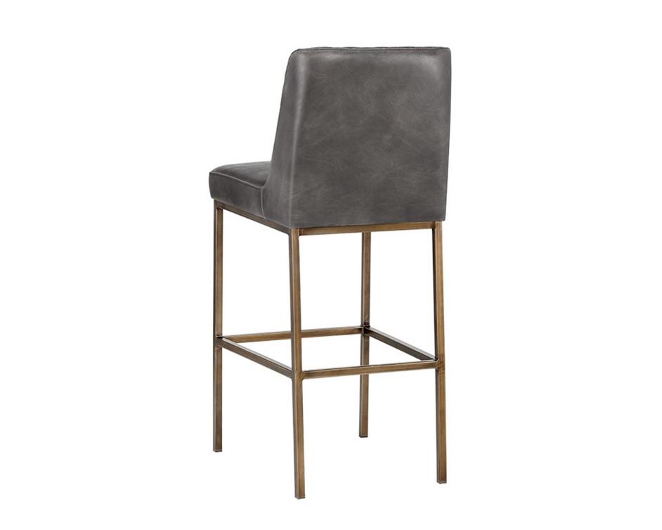 Leighland Barstool - Overcast Grey by Sunpan