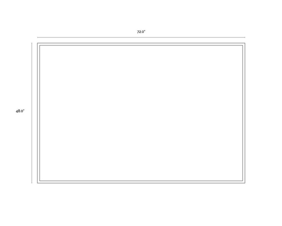 CONNECTIVITY - 72" X 48" - NATURAL FLOATER FRAME by Sunpan