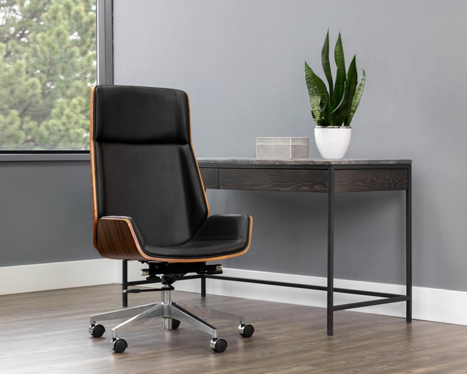 RHETT OFFICE CHAIR - DILLON BLACK by Sunpan