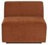 LILOU  MODULAR SOFA in TERRACOTTA FABRIC with BLACK LEGS by Nuevo Living