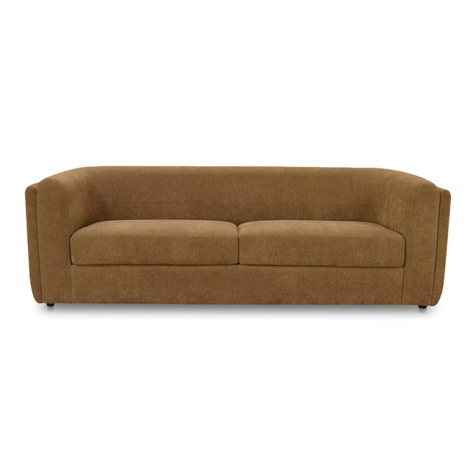Alora Sofa Fabric Ochre Brown by Moes Home