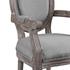 Lida Vintage French Upholstered Fabric Dining Armchair In Light Gray by Modway Furniture