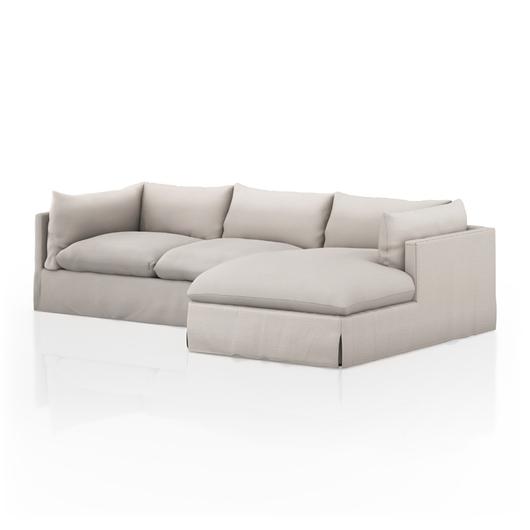 Habitat 2Pc Raf Sectional In 115'' In Moon by FOUR HANDS