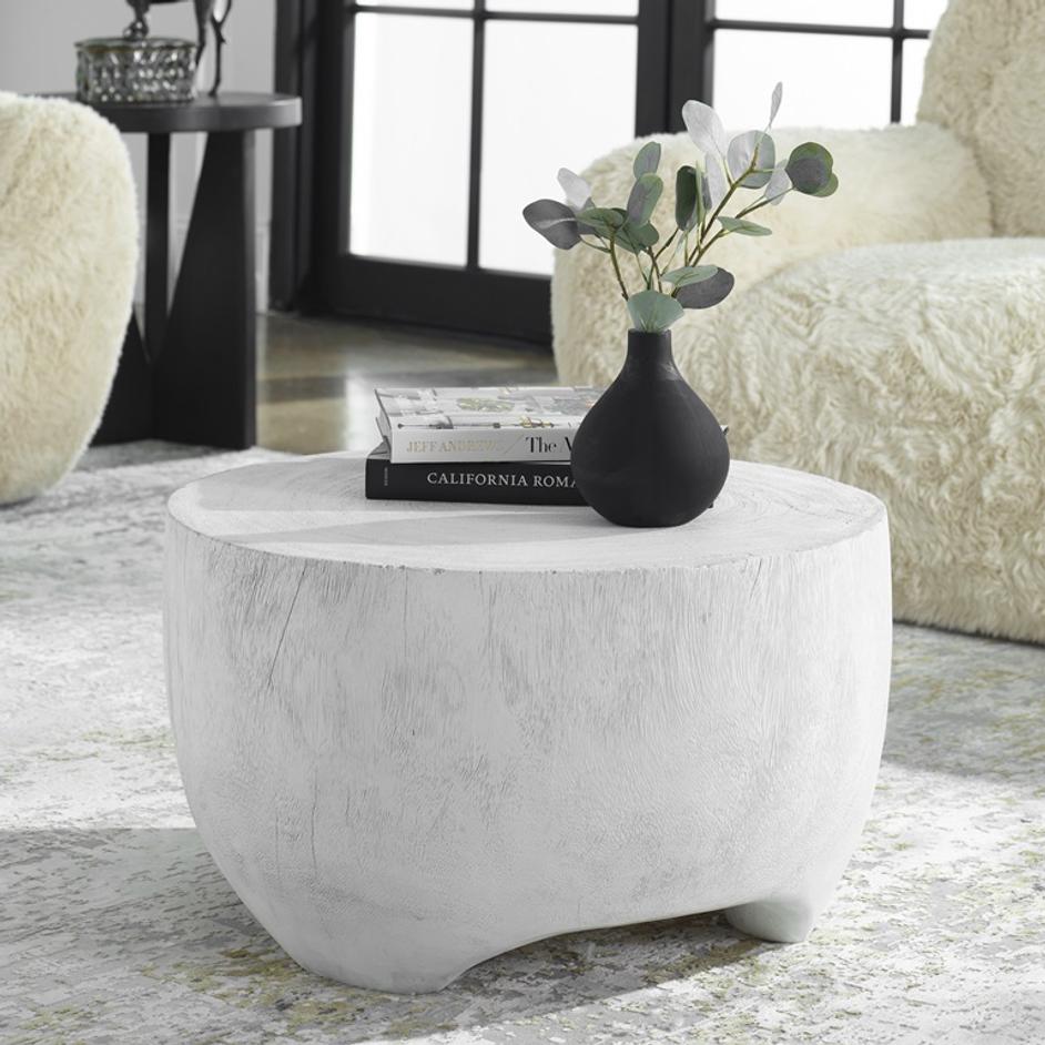 Elevate White Coffee Table by Uttermost