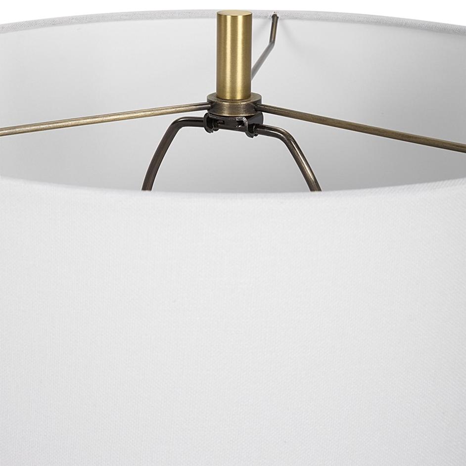 Coil Sculpted Blue Table Lamp by Uttermost